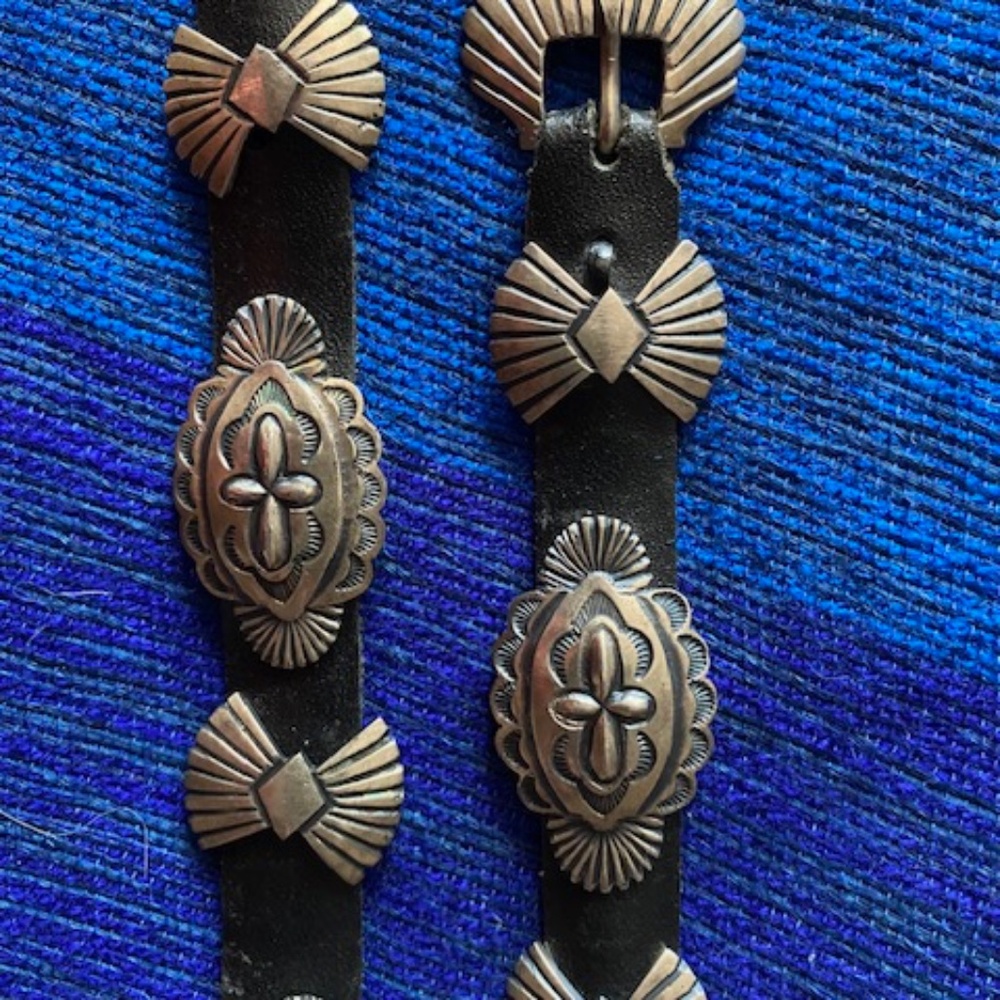 Sterling Silber Native American Concha Belt